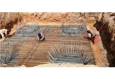 220kV鐵塔基坑澆筑